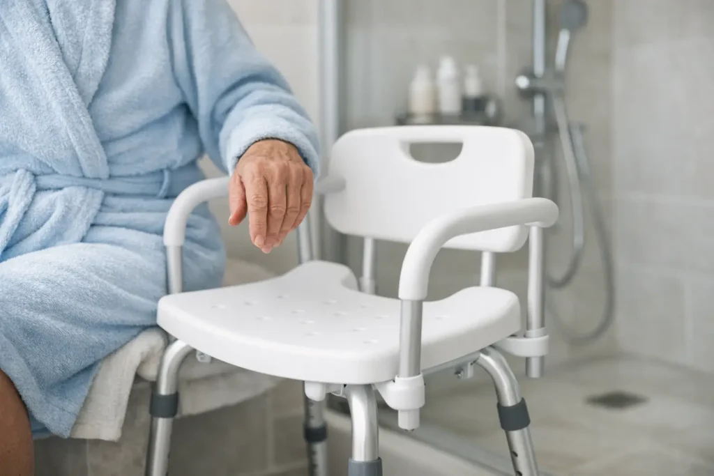 Come scegliere una sedia da doccia per anziani