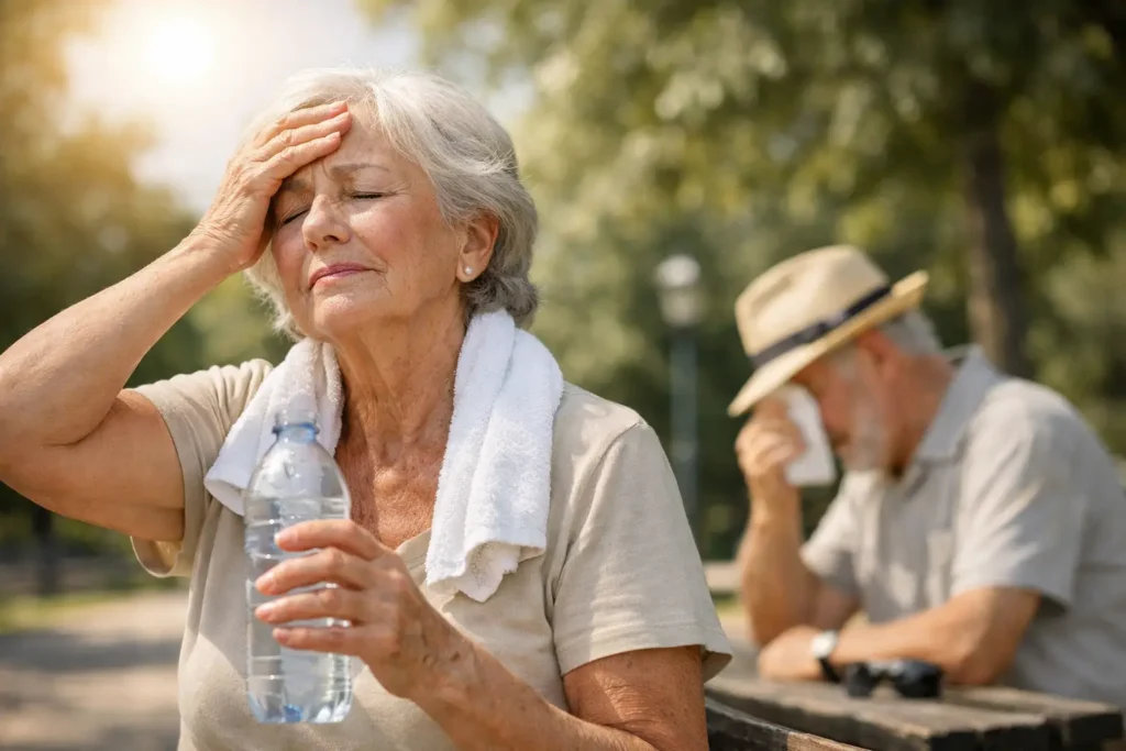 Rischio colpo di calore negli anziani: cosa fare