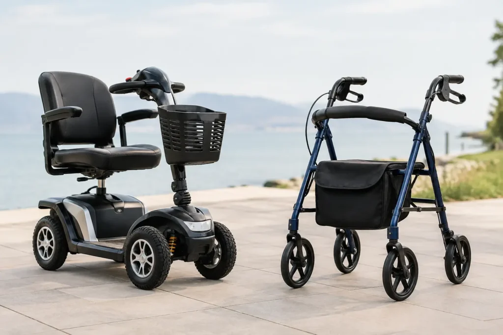Scooter oppure rollator: quale scegliere?