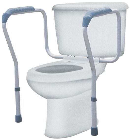 Corrimano per WC Bianco maniglioni di Sicurezza per Gambe in Nylon Accessibile per orinatoio da Terra Accessibile per disabili Rotaia da Bagno per disabili Bracciolo Antiscivolo Senza Barriere col 