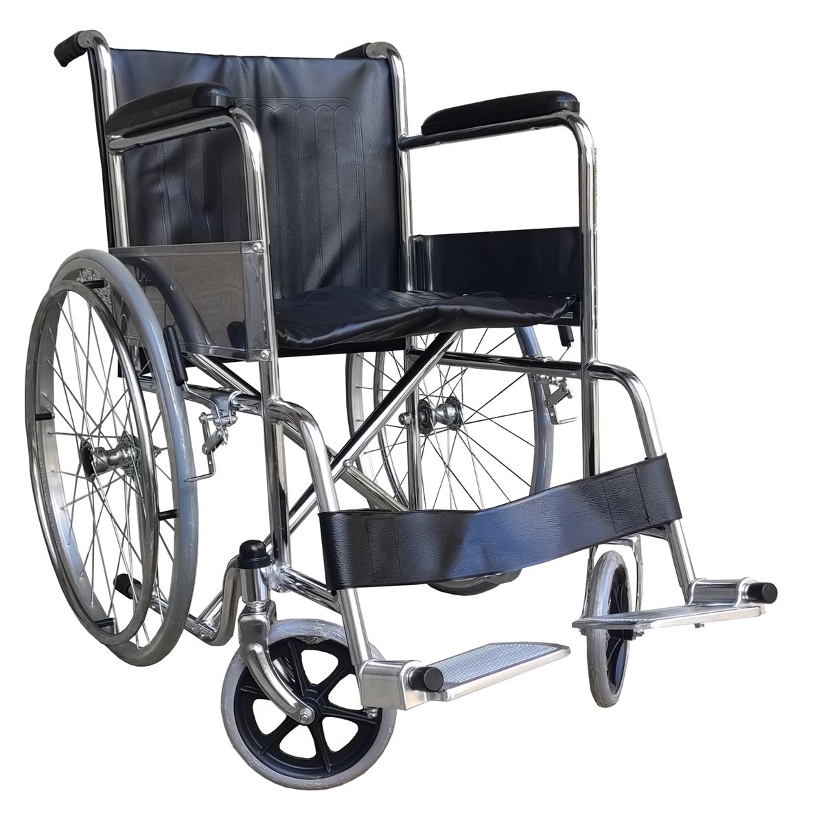 Carrozzina Pieghevole Autospinta Ausilium in Acciaio
