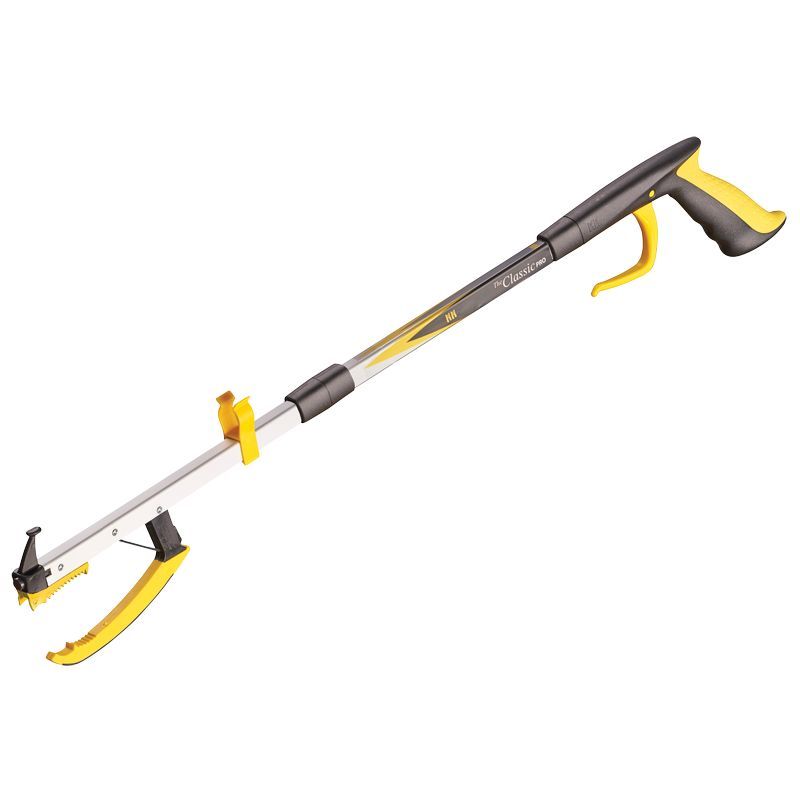 Pinza raccogli oggetti da 91 cm – Bastone prensile pieghevole per anziani, adulti e disabili, pinza telescopica prendi oggetti con testa rotante a 360°, colore blu