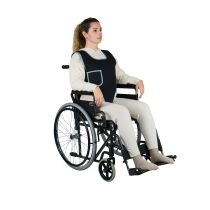 Demarta Virginio Adiggy gilet perineale in poliestere traspirante imbottito con chiusura a clips regolabile