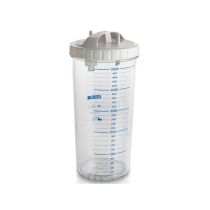 Gima vaso da 5 litri con coperchio e valvola troppo pieno autoclave 134°C per aspiratori