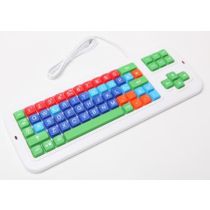 Helpicare Didakeys Tastiera Facilitata con Tasti Grandi Colorati 2x2 cm Connessione PS2/USB Layout QWERTY