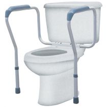 Maniglie di Sicurezza per WC in Alluminio Regolabili 63-74 cm