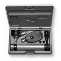 Set Diagnostico Heine K180 - Oto-Oftalmoscopio (F.O.) con Manico a Batterie