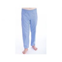 Gima pantaloni unisex professionali con elastico in vita e tre tasche azzurri cotone poliestere taglia XS