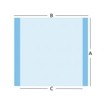 Gima telo sterile per incisione in poliuretano adesivo 60 x 65 cm per protezione chirurgica