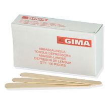 GIMA - Abbassalingua in Legno di Betulla Non Sterili - 100 Pezzi