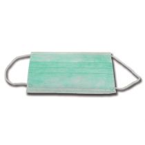 Gima mascherina filtrante a 3 veli tipo IIR con elastici verde materiale non tessuto 17,5x9,5 cm