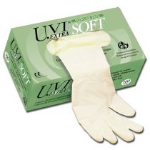 Gima guanti in vinile elasticizzati senza polvere non sterili per uso generico confezione da 100 pezzi