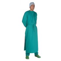 Gima camice sala operatoria con girocollo e maniche lunghe in cotone verde taglia 52-56 unisex