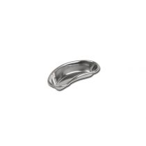 Gima bacinella reniforme in acciaio inox AISI 304 bordo alto autoclavabile varie misure argento