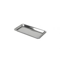 Vassoio Senza Saldature in Acciaio Inox 208X109X15 Mm