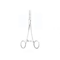 Gima pinza emostatica curva modello Kelly in acciaio inox lunghezza 14 cm argento