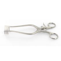 Gima retrattore Weitlaner in acciaio inox con punte acute 20 cm 3 x 4 denti argento