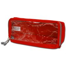 Gima E4 borsetta rettangolare lunga con finestra in nylon rosso con velcro 33x15x11 cm