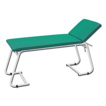 Lettino Visita Medica Verniciato Verde con Materasso Confortevole