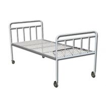 Letto Standard in Acciaio con Ruote Ø 50 mm e Rete Rigida