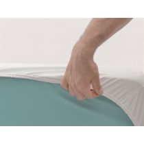 Gima fodera per materasso in poliestere ignifuga classe 1 traspirante 195x85x14 cm bianca
