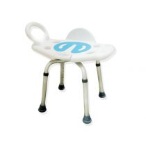 Sedia da Doccia Girevole Regolabile - Portata 135 Kg - Bianco