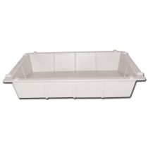 Gima vassoio in plastica con bordo alto per carrello armadietto 600x400xh50 mm bianco