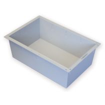 Vaschetta in Plastica ABS Grigio 60x40x20 cm per Carrelli ISO