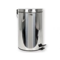 Gima contenitore per rifiuti in acciaio inox AISI 430 con manico in metallo e secchio interno in plastica