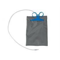 Gima supporto per sacche urina con copertura riutilizzabile e livello visibile grigio plastica