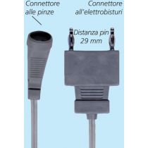 Gima cavo bipolare in silicone flessibile per elettrobisturi 3 metri sterilizzabile grigio compatibile
