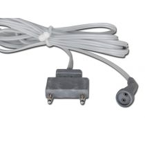 Gima cavo bipolare in silicone flessibile 3 metri sterilizzabile con spina banana 4 mm grigio