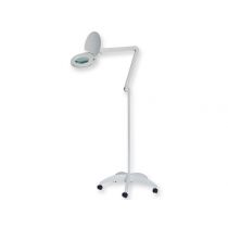Gima lampada a LED con lente d’ingrandimento 5 diottrie luce fredda su carrello con braccio articolato