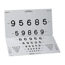 Gima Tavola per la visione da lontano con 15 linee e numeri Lea 3 metri con foro da appendere 45,7x50,8 cm