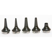 Gima set di 5 speculum veterinari autoclavabili in termoplastica neri diametri 2.5-9 mm latex free