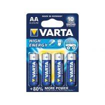 Varta High Energy batterie alcaline formato AA blister da 4 pezzi colore blu