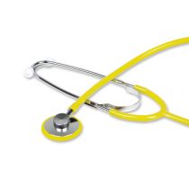 Gima Tradizionale fonendoscopio in alluminio leggero con padiglione Ø 40 mm e campana Ø 20 mm giallo