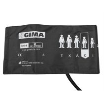 Gima bracciale per bambini in nylon 210D con polmone TPU e chiusura velcro grigio scuro