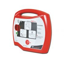 Gima Rescue Sam defibrillatore semiautomatico esterno con batteria al litio e elettrodi adulti rosso