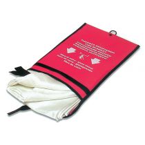 Gima coperta antifiamma in fibra di vetro per estinzione fiamme 150x180 cm bianca