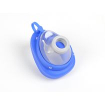Gima maschera facciale trasparente per rianimazione N° 2 per ragazzi blu autoclavabile latex free
