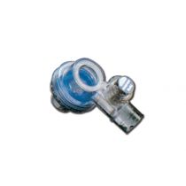 Gima valvola antireflusso tipo pop-off con 60 cm H2O autoclavabile trasparente per pallone rianimatore