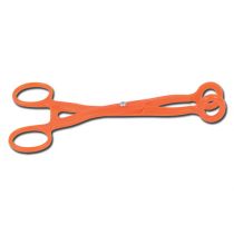 Gima pinza tiralingua per palloni rianimazione in plastica colore arancione accessorio ricambio