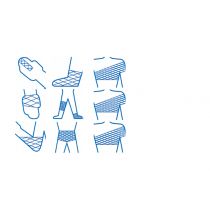 Gima rete tubolare elastica per applicazione di medicazioni e aghi senza compressione