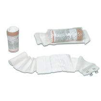 Gima Emocontrol sistema di bendaggio elastico con pad 10x10 cm e 2 clip bianco 4,5 m x 10 cm
