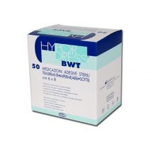 Gima BWT medicazione adesiva sterile traspirante impermeabile sottile 50 pezzi angoli arrotondati