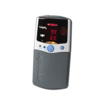 Gima Palm Sat 2500A pulsossimetro compatto con display LED, allarmi visivi e acustici, involucro IPX2