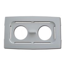 Gima supporto per bicchieri 2 x 250 ml o 2 x 600 ml per pulitrice ad ultrasuoni Branson 2510 plastica bianco