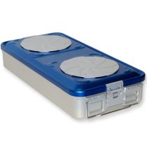 Container Standard 4 Valvole Perf. Blu 580 X 280 X H 100 Mm