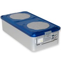 Container Standard 4 Valvole Perf. Blu 580 X 280 X H 150 Mm